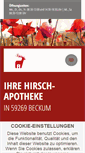 Mobile Screenshot of hirsch-apotheke-beckum.de